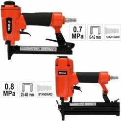 YATO Profi Druckluft-Tacker Für Heftklammern 25-40mm