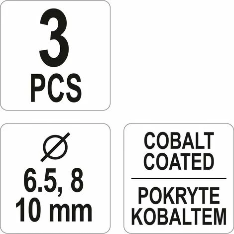 YATO Profi Schweisspunktbohrer-Set HSS-Cobalt 6,5-10mm 3 tlg. YT-28921 YATO Profi Schweisspunktbohrer-Set HSS-Cobalt 6,5-10mm 3 Tlg. YT-28921 -YATO SHOP 11877709 5