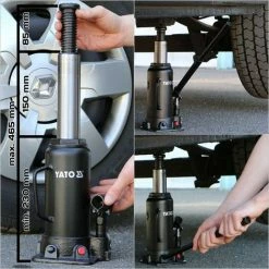 YATO Hydraulischer Stempelwagenheber 12T Wagen-Heber 230-465mm Hubbereich Stempel-Heber -YATO SHOP 13965549 4