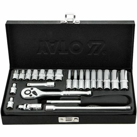 YATO Knarren-Kasten 23 Teilig Ratschenkasten 1/4 Zoll Knarre Ratsche Steckschlüssel-Satz YATO Knarren-Kasten 23 Teilig Ratschenkasten 1/4 Zoll Knarre Ratsche Steckschlüssel-Satz -YATO SHOP 13965699 1