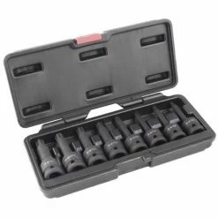 YATO 1/2 Zoll Ribe Schlagschrauber-Nüsse RM5 - RM13 Schlag-Steckschlüssesatz 8 Teilig