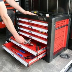 YATO Metall Werkzeugkasten Mit 6 Schubladen Werkzeug Box Schubladenschrank Schubladencontainer (LxBxH) 690 X 465 X 535 Mm -YATO SHOP 13965870 4