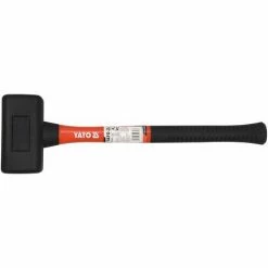 Yato® Rückschlagfreier Schonhammer 2,4 Kg Vorschlaghammer 495 Mm Fiberglasstiel Gummi Kunststoff-Hammer Fäustling -YATO SHOP 14004575 3