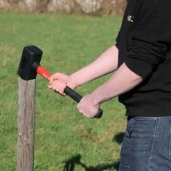 Yato® Rückschlagfreier Schonhammer 2,4 Kg Vorschlaghammer 495 Mm Fiberglasstiel Gummi Kunststoff-Hammer Fäustling -YATO SHOP 14004575 4