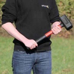 Yato® Rückschlagfreier Schonhammer 2,4 Kg Vorschlaghammer 495 Mm Fiberglasstiel Gummi Kunststoff-Hammer Fäustling -YATO SHOP 14004575 5