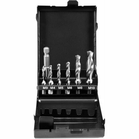 YATO Profi Gewindebohrer-Satz 7 tlg. M3-M10 | HEX | YT-44849 YATO Profi Gewindebohrer-Satz 7 Tlg. M3-M10 | HEX | YT-44849 -YATO SHOP 16298544 1