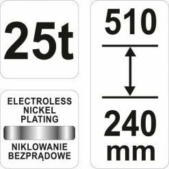 YATO Profi Stempelwagenheber 25 Tonnen 240-510mm YT-17075 -YATO SHOP 16905506 2
