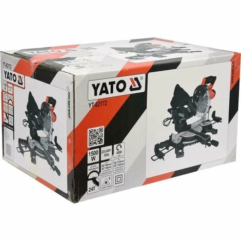 YATO Profi Kapp- und Gehrungssäge 185mm | 1500 Watt | mit Laser | YT-82172 YATO Profi Kapp- Und Gehrungssäge 185mm | 1500 Watt | Mit Laser | YT-82172 -YATO SHOP 16939150 5