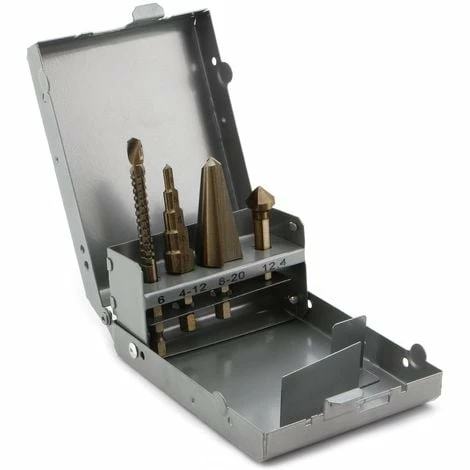 Yato® HSS Bohrer-Satz 4-teilig 1/4 Zoll HEX Sechskant-Aufnahme inkl. Fräsbohrer, Stufenbohrer, Kegelbohrer & Reibahle Yato® HSS Bohrer-Satz 4-teilig 1/4 Zoll HEX Sechskant-Aufnahme Inkl. Fräsbohrer, Stufenbohrer, Kegelbohrer & Reibahle -YATO SHOP 19170464 1