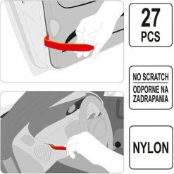 YATO Kunststoffkeile Montagehebel Zierleistenkeil Cliplöser Hebel KFZ Werkzeug Trenngabel Set 27 Teilig 6 YATO Kunststoffkeile Montagehebel Zierleistenkeil Cliplöser Hebel KFZ Werkzeug Trenngabel Set 27 Teilig -YATO SHOP 23755302 5