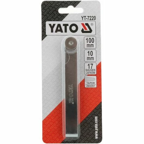 Fühlerlehre 10 x 100 mm Yato YT-7220 zum Ermitteln / Ausblocken von Spaltmaßen Fühlerlehre 10 X 100 Mm Yato YT-7220 Zum Ermitteln / Ausblocken Von Spaltmaßen -YATO SHOP 26867580 3