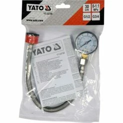 YATO Profi Wasserdruckmesser Mit Manometer 3/4" Zu 1/2" YT-24790 -YATO SHOP 29330676 3