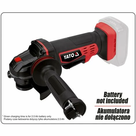 Winkelschleifer mit 2,0Ah Li-Ion Akku 18V 125mm YATO Winkelschleifer Mit 2,0Ah Li-Ion Akku 18V 125mm YATO -YATO SHOP 36949587 3