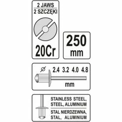 2-Backen-Handnietzange 2,4-4,8 Mm YATO 6 2-Backen-Handnietzange 2,4-4,8 Mm YATO -YATO SHOP 37549996 5