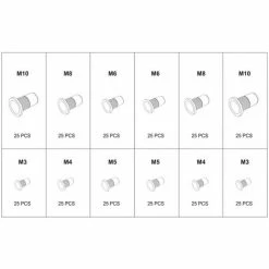 Nietmuttern M3-M10 Aluminium Kohlenstoffstahl 300-tlg. YATO 4 Nietmuttern M3-M10 Aluminium Kohlenstoffstahl 300-tlg. YATO -YATO SHOP 37550000 3