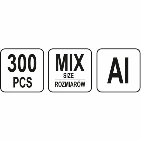 Nietmuttern M3-M10 Aluminium Kohlenstoffstahl 300-tlg. YATO Nietmuttern M3-M10 Aluminium Kohlenstoffstahl 300-tlg. YATO -YATO SHOP 37550000 4