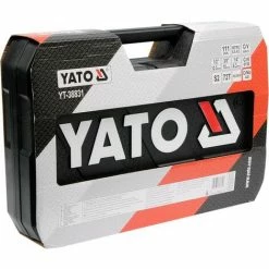 YATO 111-TLG Steckschlüsselsatz Knarrenkasten Werkzeugkoffer TYP2 1/2" + 3/8" + 1/4" -YATO SHOP 43275355 5