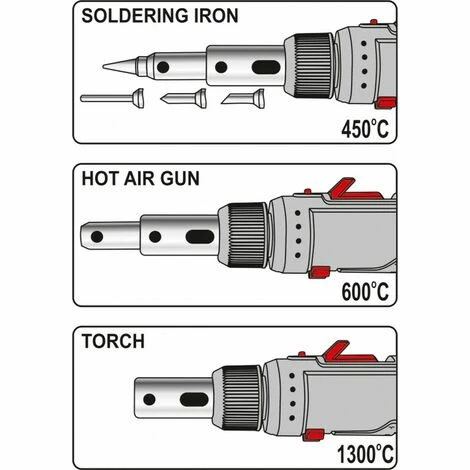 YATO Lötkolben, Wärmepistole, Brenner 30-125W Butangas betriebener Lötkolben 3 in 1 YATO Lötkolben, Wärmepistole, Brenner 30-125W Butangas Betriebener Lötkolben 3 In 1 -YATO SHOP 43275369 5