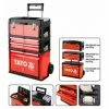 YATO Werkzeug Trolley Werkzeugkoffer Werkzeugkasten Werkzeugkiste Werkzeugbox Werkstattwagen 4 Fächer Rot