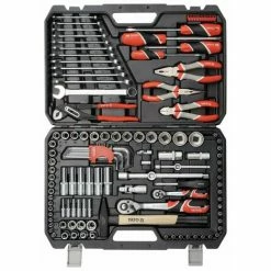YATO Steckschlüsselsatz Werkzeug Set Knarrenkasten Werkzeugkoffer TYP2 122 Tlg. -YATO SHOP 43275432 2
