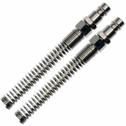 YATO Druckluft Schnell-Kupplung 2 Stück 1/4" Einstecknippel Schlauchanschluss Mit Knickschutz Innen-Ø 5-6mm, Aussen-Ø 8-10mm Stecknippel Male Ø5x8mm
