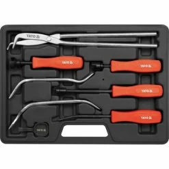 YATO Bremsbelag Montagewerkzeugsatz Einstell Werkzeug Bremsfederzange + Koffer 8 Tlg. 3 YATO Bremsbelag Montagewerkzeugsatz Einstell Werkzeug Bremsfederzange + Koffer 8 Tlg. -YATO SHOP 43275787 2