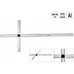 YATO Verstellbarer Winkellineal Alu 600mm Winkelmesser Schmiege Gehrungswinkel 600mm 4 YATO Verstellbarer Winkellineal Alu 600mm Winkelmesser Schmiege Gehrungswinkel 600mm -YATO SHOP 43275879 3