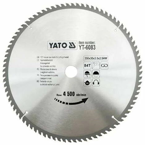 YATO Kreissägeblatt Sägeblatt Holzsägeblatt 350 x 30 mm 84 Zähne YATO Kreissägeblatt Sägeblatt Holzsägeblatt 350 X 30 Mm 84 Zähne -YATO SHOP 43275905 1
