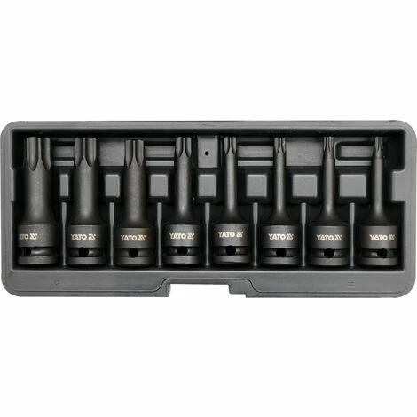 YATO Schlagschrauber Kraftschrauber Einsätze Torx Stecknüsse 1/2" 8 Tlg. 4 YATO Schlagschrauber Kraftschrauber Einsätze Torx Stecknüsse 1/2" 8 Tlg. – Bild 2