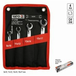 YATO Offener Bremsleitung Bremsen Ringschlüssel Satz 4 Tlg. -YATO SHOP 43275987 3