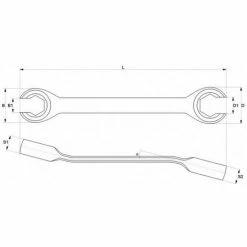 YATO Offener Bremsleitung Bremsen Ringschlüssel Satz 4 Tlg. -YATO SHOP 43275987 4