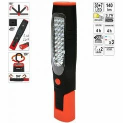 YATO Arbeitslampe Akku Werkstattlampe Stablampe Handlampe Leuchte Lampe 30 + 7 Led 2000 Mah 4 YATO Arbeitslampe Akku Werkstattlampe Stablampe Handlampe Leuchte Lampe 30 + 7 Led 2000 Mah -YATO SHOP 43276035 3