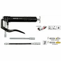 YATO Einhandfettpresse Kartuschenpresse Hand Fettpresse Fett Pumpe 120 Ml Profiwerkzeug -YATO SHOP 43276107 2