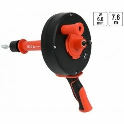 YATO Rohrreinigungsgerät Mit Spirale Rohrreinigungswelle Trommel 7,6 M Rohrreinigung Abflussreiniger