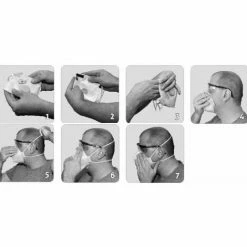 YATO Atemschutzmaske Staubschutzmaske Mundschutz 3-lagig FFP2 CE Zertifiziert Kopfband 2 -YATO SHOP 43276195 3