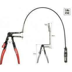 YATO Flexible Schlauchklemmzange Für Schlauchschelle Mit Bowdenzug: Ca. 690 Mm