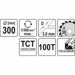 YATO HM Kreissägeblatt 300 X 30 Mm 100 Zähne Hartmetall 4 YATO HM Kreissägeblatt 300 X 30 Mm 100 Zähne Hartmetall -YATO SHOP 43276255 3