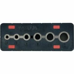 YATO Bohrlehre Bohrschablone Lochreihe Für Senkrecht Bohren 4, 5, 6, 8, 10, 12 Mm -YATO SHOP 43276275 3