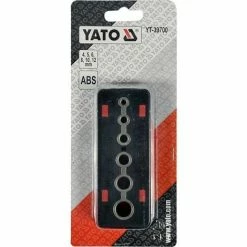 YATO Bohrlehre Bohrschablone Lochreihe Für Senkrecht Bohren 4, 5, 6, 8, 10, 12 Mm -YATO SHOP 43276275 4