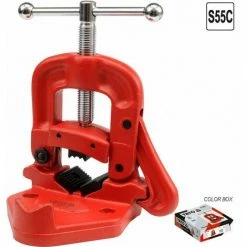 YATO Rohrschraubstock Sanitär Schraubstock Rohr- Spanner 2,5" 63.5 Mm