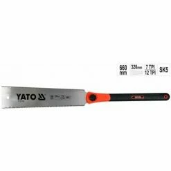 YATO Profi Japansäge Kataba 320mm Feinsäge Handsäge Zugsäge Säge Doppelseitig Feinschnittsäge Beidseitig Holzsäge