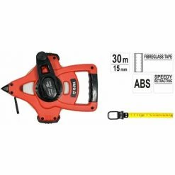 YATO Glasfaser Bandmaß Rollbandmass Massband Breite: 15 Mm Länge: 30 M Und 50 M 30m X 15mm