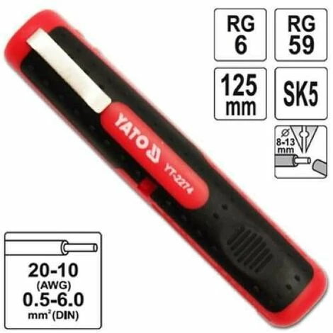 YATO Profi Abmanteler Abisolierzange 8-13mm YT-2274 YATO Profi Abmanteler Abisolierzange 8-13mm YT-2274 -YATO SHOP 9991857 2