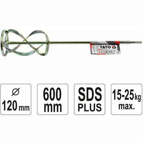 YATO Profi Spiral Rührkorb SDS Plus Ø120 600mm YT-5506 YATO Profi Spiral Rührkorb SDS Plus Ø120 600mm YT-5506 -YATO SHOP 9992392 1