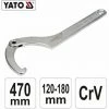 YATO Profi Gelenk Hakenschlüssel Mit Nase Für Nutmuttern YT-01674 120-180mm -YATO SHOP 9992739 1