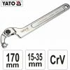 YATO Profi Gelenk Hakenschlüssel Mit Zapfen Für Kreuzlochmuttern YT-01675 15-35mm -YATO SHOP 9992766 1